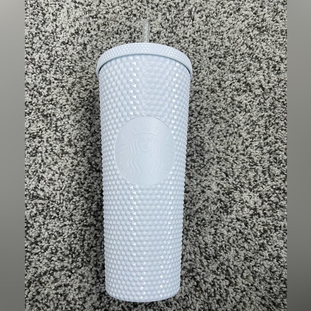 New Starbucks white studded tumblr